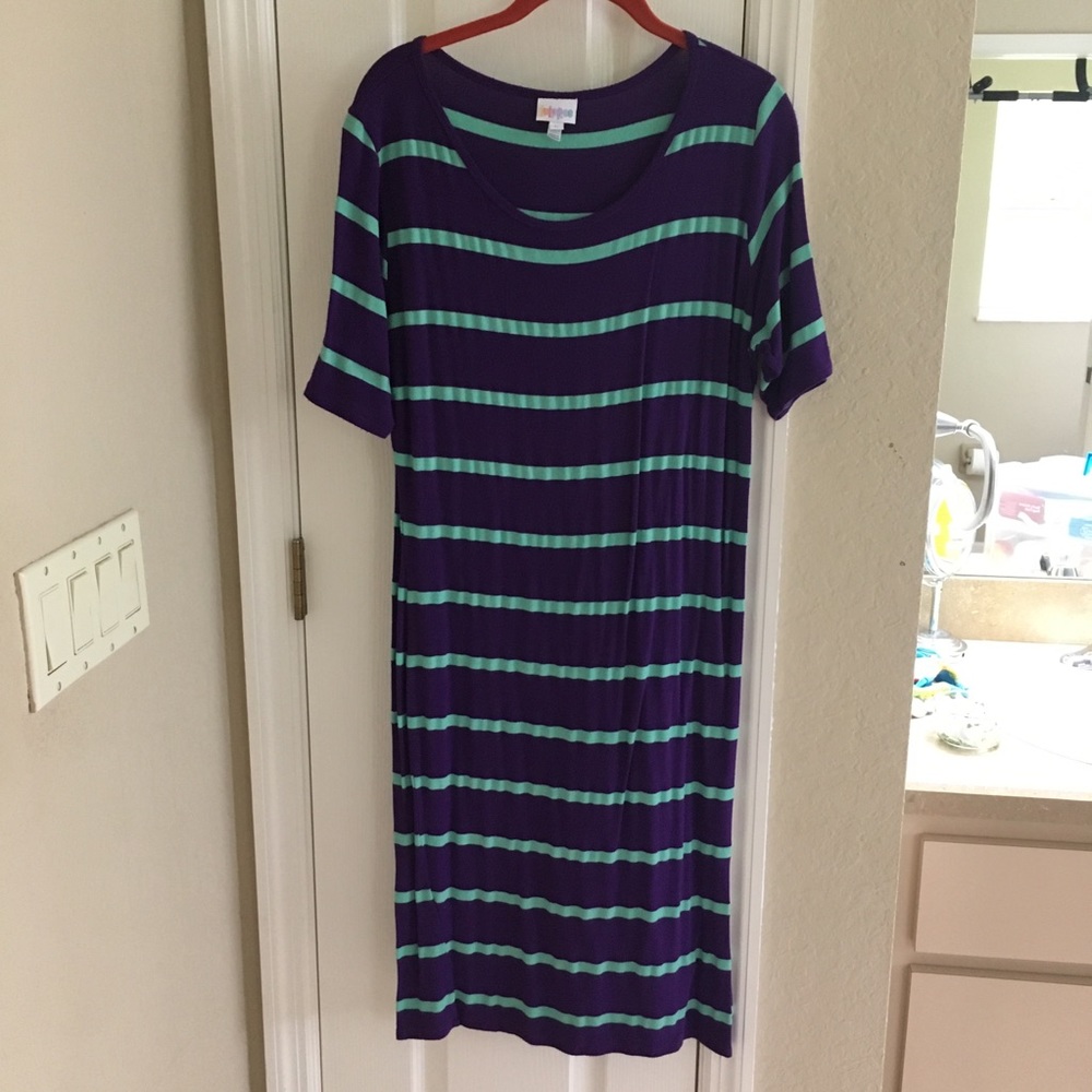 Purple and teal Julia